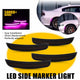 LED Side Marker Light for Dodge Charger 2015-2022, Pink/Purple, Front & Rear