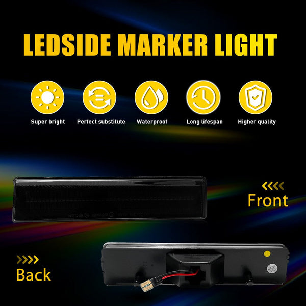 LED Side Marker Light for Ford Bronco/F-150/F-250/F-350 1980-1986, Amber