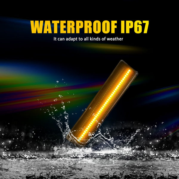 LED Side Marker Light for Ford Bronco/F-150/F-250/F-350 1980-1986, Amber