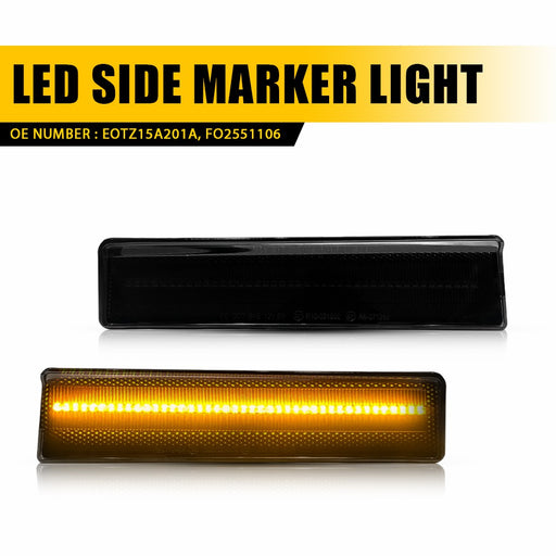 LED Side Marker Light for Ford Bronco/F-150/F-250/F-350 1980-1986, Amber