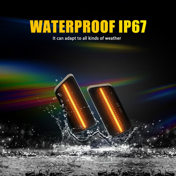 LED Side Marker Light for Ford Bronco Sport 2021-2024, Smoked Lens, Front Bumper