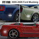 LED Side Marker Light for Ford Mustang 2005-2009, Clear Lens, Rear, Driver & Passenger