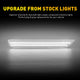 LED Side Marker Light for Ford Mustang 2010-2014, Clear Lens, White, Rear