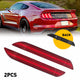LED Side Marker Light for Ford Mustang 2015-2022, Red Lens, Rear L&R