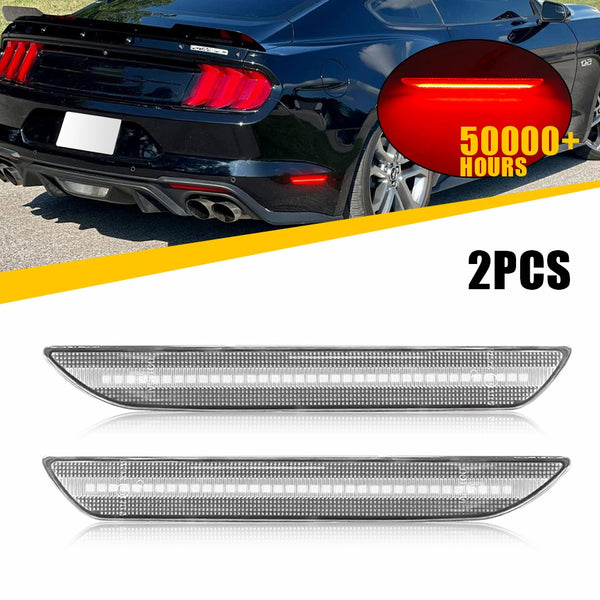 LED Side Marker Light for Ford Mustang 2015-2022, Red, Rear