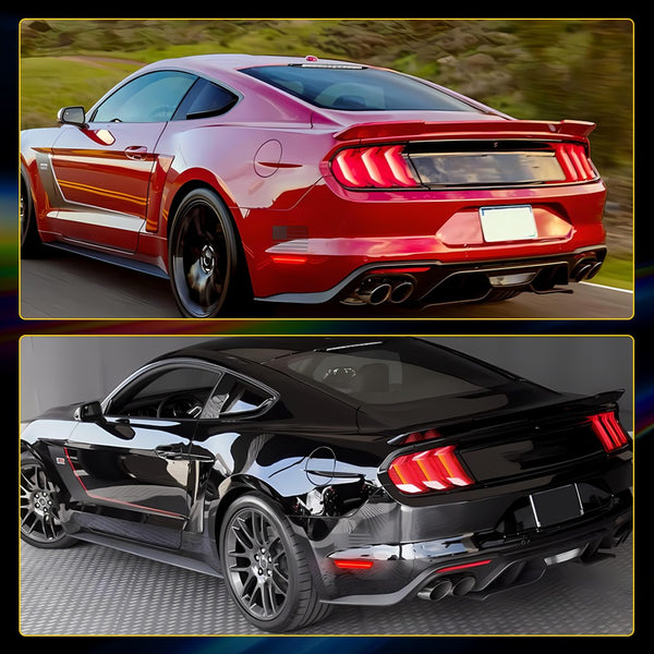 LED Side Marker Light for Ford Mustang 2015-2022, Red, Rear