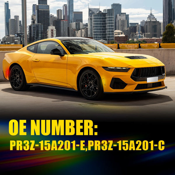 LED Side Marker Light for Ford Mustang S650 2024-2025, Smoked Lens, Amber/Red