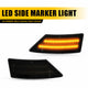 LED Side Marker Light for Ford Ranger 2019-2022, Smoked Lens, Amber, Front Bumper