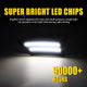LED Side Marker Light for Ford Ranger 2019-2022, Smoked Lens, White, Front Fender