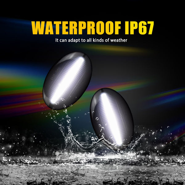 LED Side Marker Light for Ford Super Duty F-350/F-450/F-550, White, Side Fender, Dually Bed