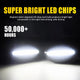LED Side Marker Light for Ford Super Duty F-350/F-450/F-550, White, Side Fender, Dually Bed