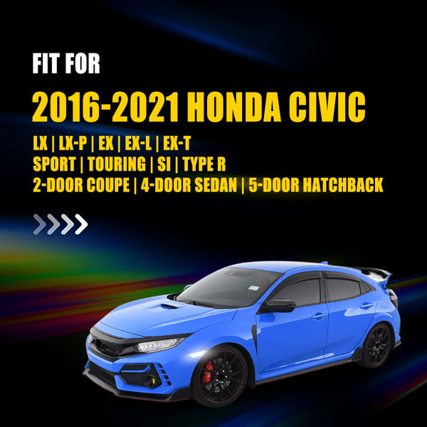 LED Side Marker Light for Honda Civic 2016-2021, Clear Lens, Switchback Sequential