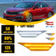 LED Side Marker Light for Honda Civic 2016-2021, Switchback Sequential Turn Signal