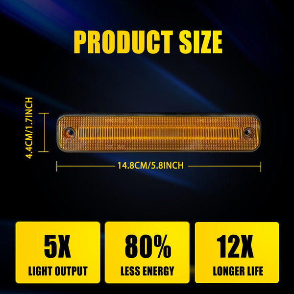 LED Side Marker Light for Hummer H2 2003-2009, Front