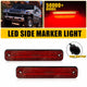 LED Side Marker Light for Hummer H2 2003-2009, Smoked Lens, Red, Rear