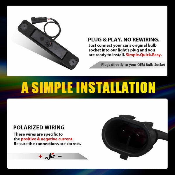 LED Side Marker Light for Hummer H2 2003-2009, Smoked Lens, Red, Rear