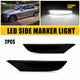 LED Side Marker Light for Infiniti G35 Sedan 2003-2006, Smoked Lens, White, Front Bumper