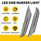 LED Side Marker Light for Infiniti G35 Sedan Base(03-06)/X(04-06), 2001-2006 Skyline V35 Sedan, Front Bumper Sequential Amber Turn Signal White Parking Light
