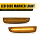 LED Side Marker Light for Jeep Cherokee 1997-2001, Amber, Front Fender