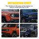 LED Side Marker Light for Jeep Renegade 2015-2023, Smoked Lens, White, Front