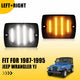 LED Side Marker Light for Jeep Wrangler YJ 1987-1995, Smoked Lens, Turn Signal