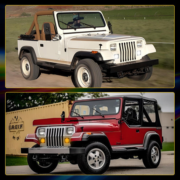 LED Side Marker Light for Jeep Wrangler YJ 1987-1995, Smoked Lens, Turn Signal