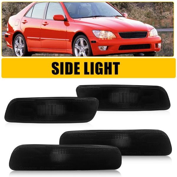 LED Side Marker Light for Lexus IS300 2001-2005, Smoked Lens, Parking Light