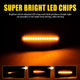 LED Side Marker Light for Mazda 2/3/5/MPV, Dark Smoked, Amber, Front Fender L&R