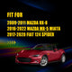 LED Side Marker Light for Mazda MX-5 Miata/RX-8, Dark Smoked, Amber, Sequential