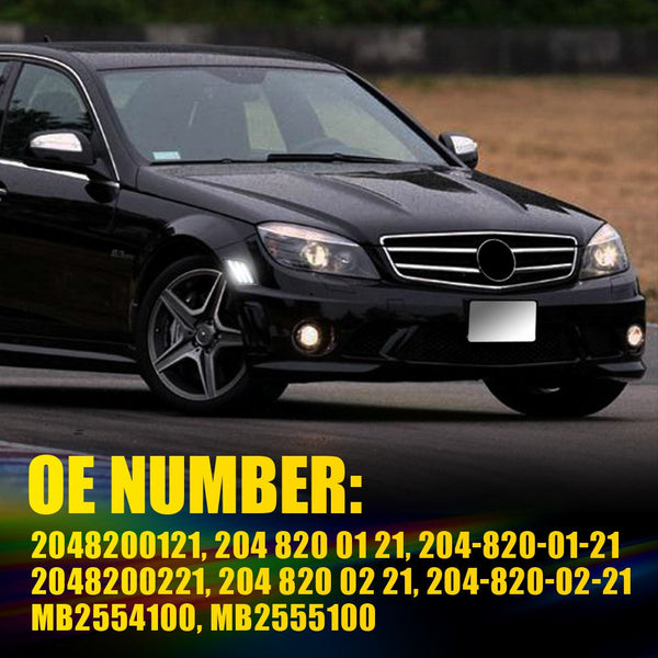 LED Side Marker Light for Mercedes-Benz C-Class W204 2008-2011, Smoked Lens, White