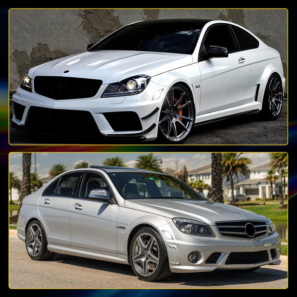 LED Side Marker Light for Mercedes-Benz C-Class W204 2008-2011, Smoked Lens, White