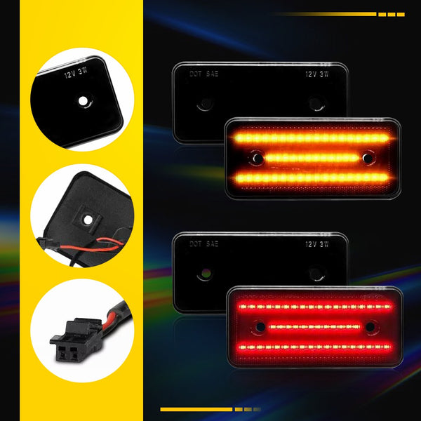 LED Side Marker Light for Mercedes-Benz G-Class W463 G500 1999-2014, Front & Rear