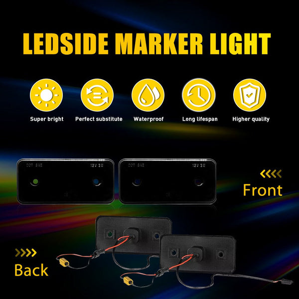 LED Side Marker Light for Mercedes-Benz G-Class W463 G500 1999-2014, Front & Rear