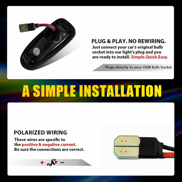 LED Side Marker Light for Mercedes Sprinter W901 1995-2006, Amber, Turn Signal