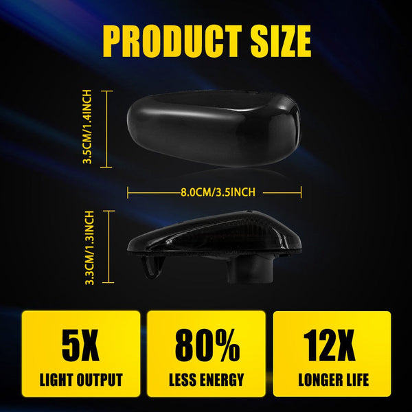 LED Side Marker Light for Mercedes Sprinter W901 1995-2006, Amber, Turn Signal