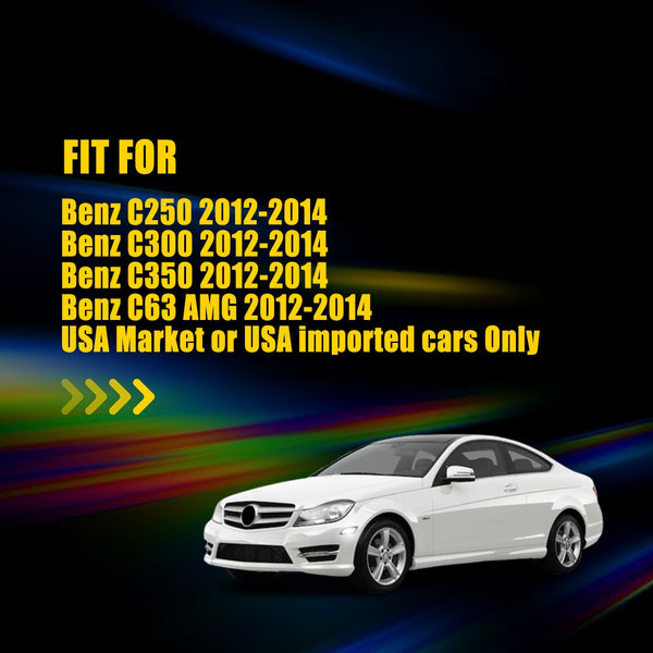 LED Side Marker Light for Mercedes W204 C250/C300, Smoked Lens, White, Front