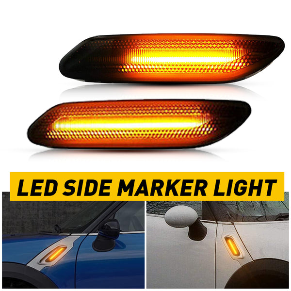 LED Side Marker Light for Mini Cooper Countryman R60/R61, Sequential Turn Signal