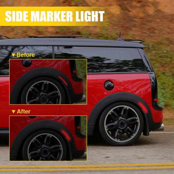 LED Side Marker Light for MINI Cooper R55/R56/R57/R58/R59/R60/R61 2007-2016, Rear