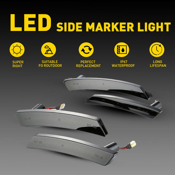LED Side Marker Light for MINI Cooper R55/R56/R57/R58/R59/R60/R61, Amber/Red