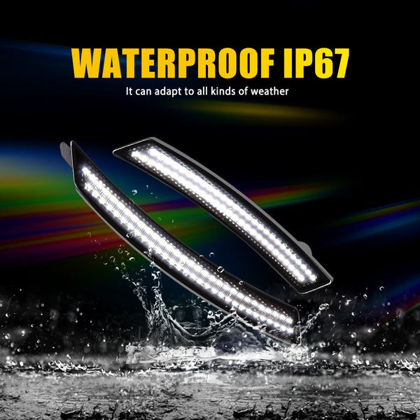 LED Side Marker Light for MINI Cooper R55/R56/R57/R58/R59/R60, Smoked Lens, Front & Rear