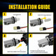 LED Side Marker Light for MINI Cooper R55/R56/R57/R58/R59/R60, Smoked Lens, Front & Rear