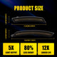 LED Side Marker Light for MINI Cooper R55/R56/R57/R58/R59/R60, Smoked Lens, Front & Rear
