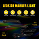 LED Side Marker Light for MINI Cooper R55/R56/R57/R58/R59/R60, Smoked Lens, Front & Rear