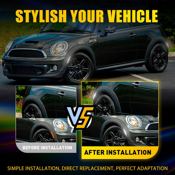 LED Side Marker Light for MINI Cooper R55/R56/R57/R58/R59/R60, Smoked Lens, Front & Rear