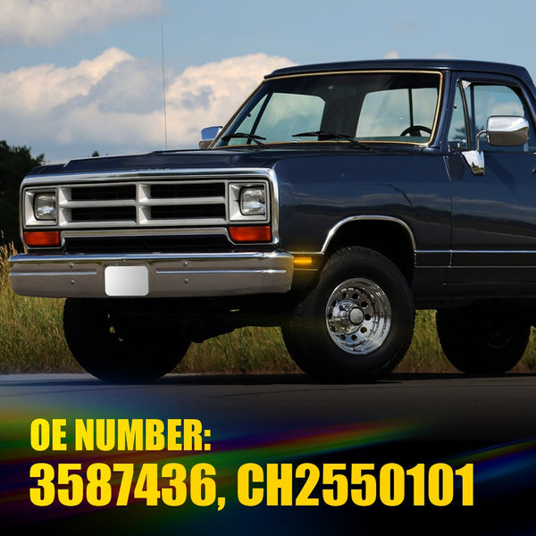 LED Side Marker Light for Plymouth Barracuda/Satellite 1972-1974, Smoked Lens, Front