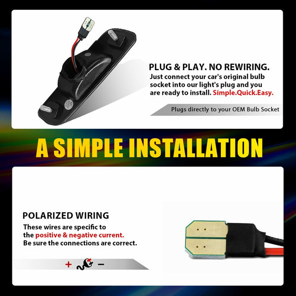 LED Side Marker Light for Scion xA 2004-2006, Clear Lens, Amber, Front Turn Signal