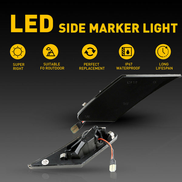 LED Side Marker Light for Subaru BRZ 2013-2020, White, Rear