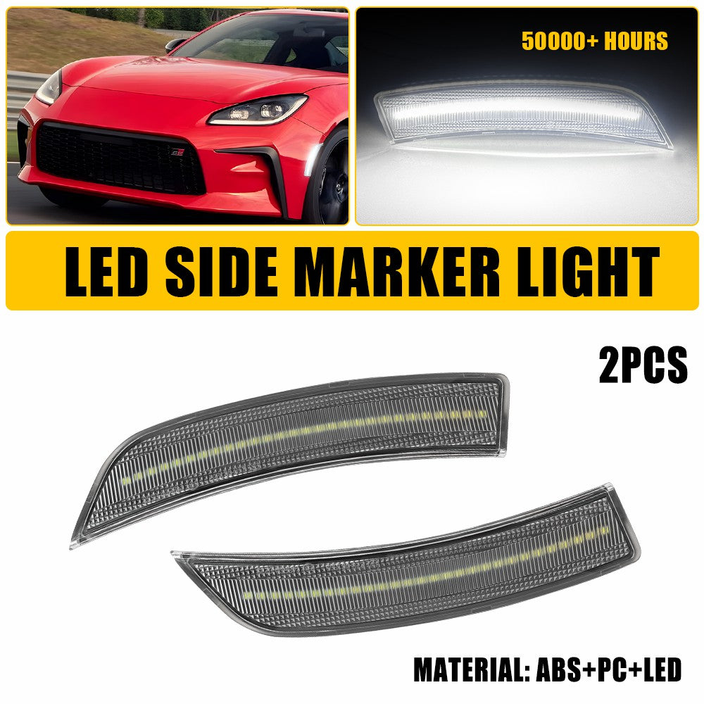LED Side Marker Light for Toyota GR86/Subaru BRZ 2022-2024, Clear