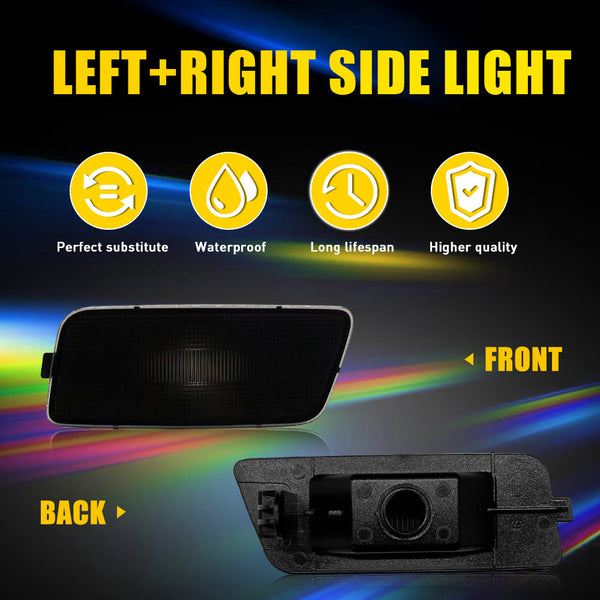 LED Side Marker Light for Volkswagen MK6 GTI 2010-2014, Smoked Lens, Pair, Turn Signal