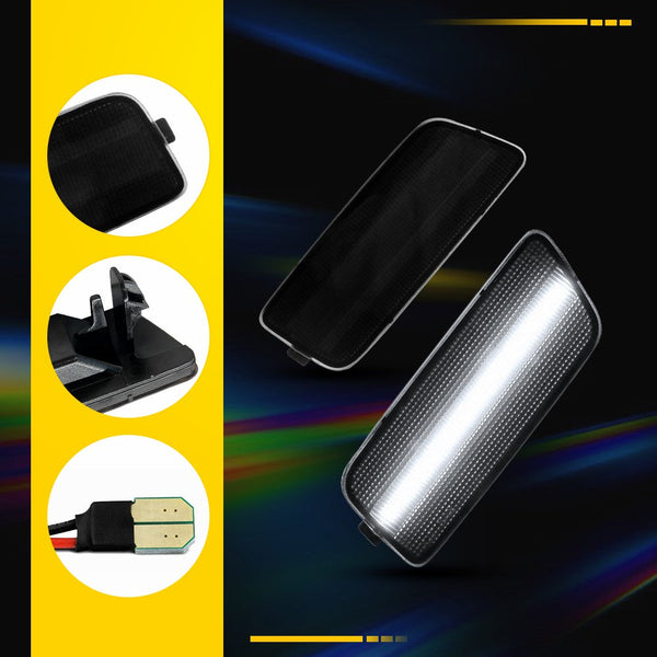 LED Side Marker Light for Volkswagen MK6 GTI 2010-2014, Smoked Lens, White, Front